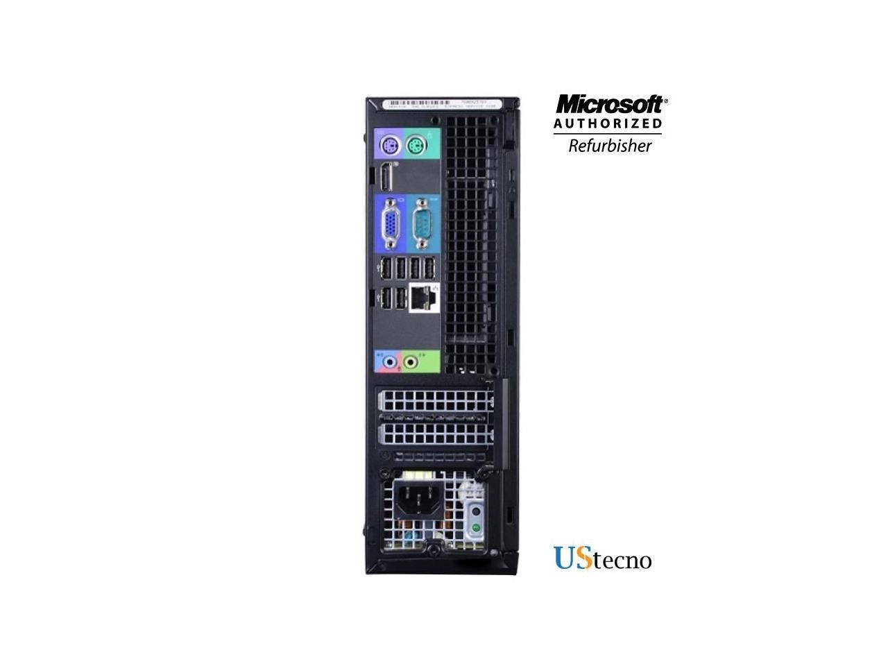 Dell Optiplex 790 Desktop SFF Computer Intel Core i3 2100 8GB 500GB HDD DVD Windows 10 Professional New Free Keyboard, Mouse,Power cord,WiFi Adapter