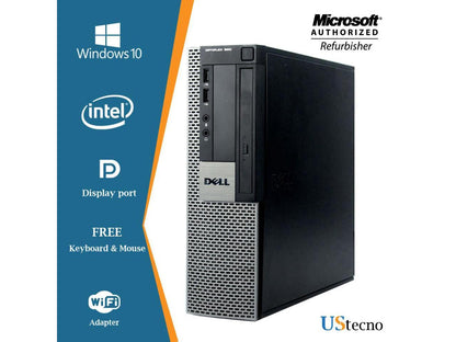 Dell Optiplex 980 SFF Desktop Computer Intel Core i5 650 8GB 256GB SSD DVD Windows 10 Professional New Free Keyboard, Mouse,Power cord,WiFi Adapter