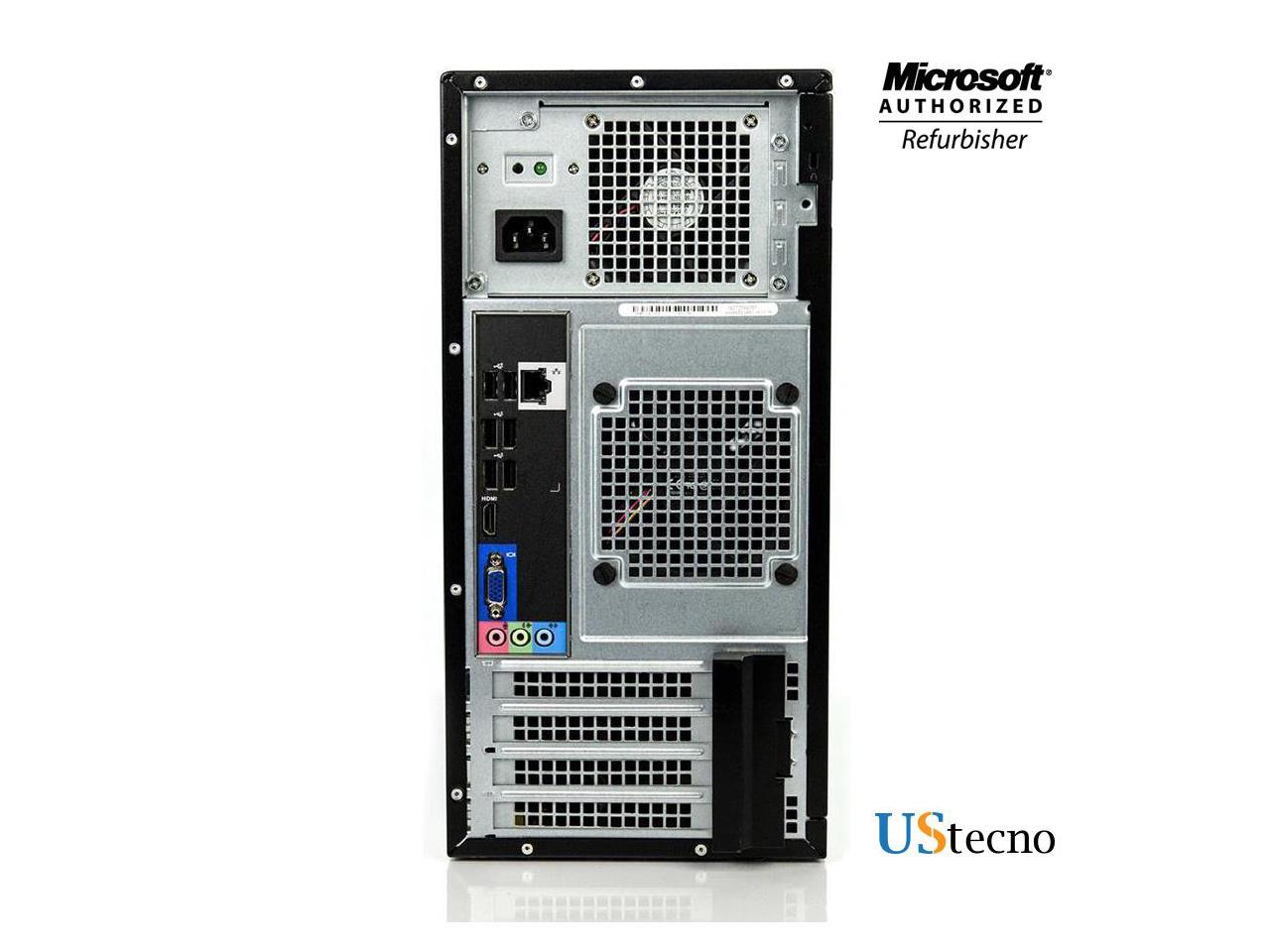 Dell Optiplex 3010 Tower Desktop Computer Intel Core i5 3470 4GB 250GB HDD DVD Windows 10 Home New Free Keyboard, Mouse,Power cord,WiFi Adapter