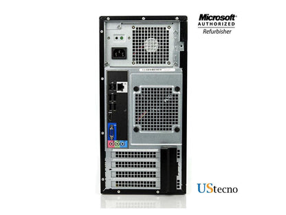 Dell Optiplex 3010 Tower Desktop Computer Intel Core i5 3470 4GB 250GB HDD DVD Windows 10 Home New Free Keyboard, Mouse,Power cord,WiFi Adapter