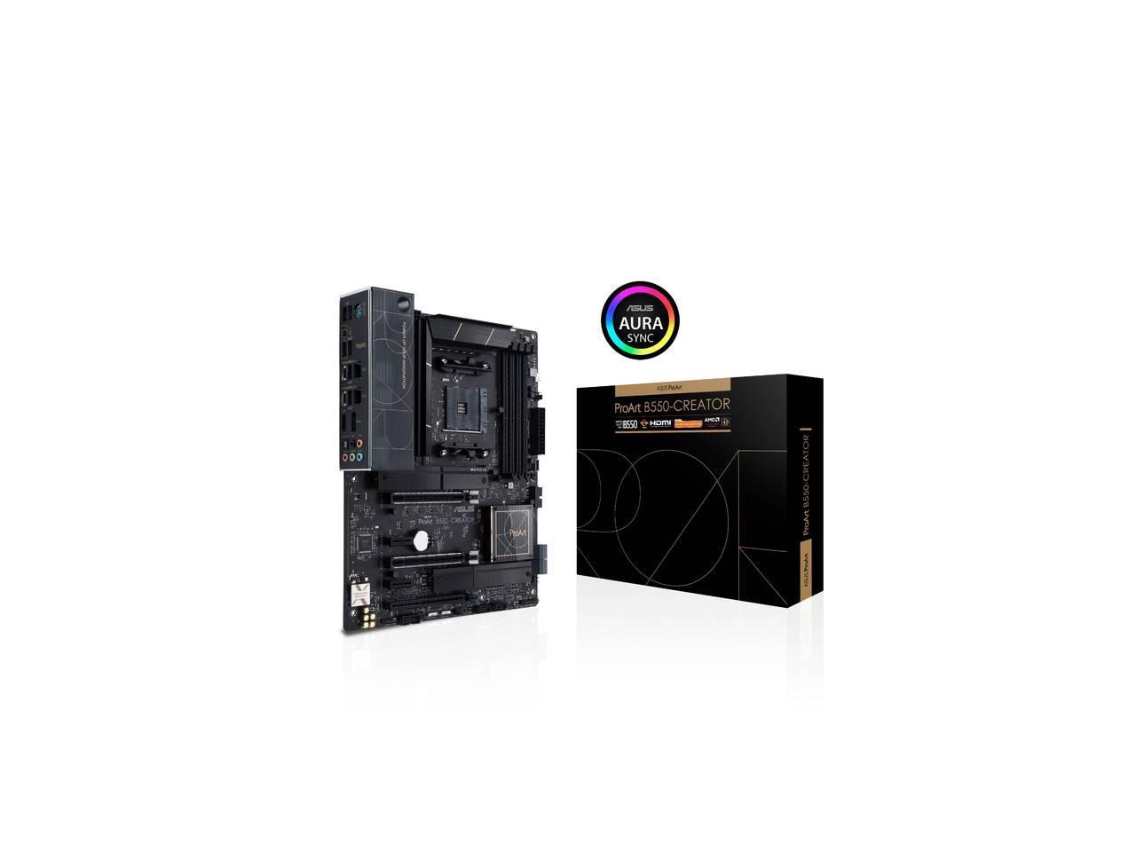 ASUS ProArt B550-CREATOR AM4 AMD B550 SATA 6Gb/s USB 3.0 HDMI ATX AMD Motherboard