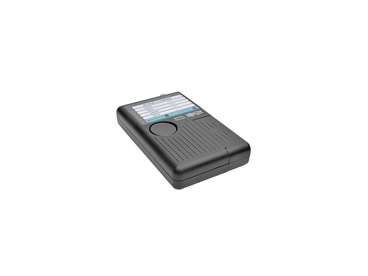Tripp Lite T014-001 Network Cable Continuity Tester for Cat 5/Cat6/Cat6a, Phone, USB and Coax Cable Assemblies (T014-001)