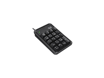 Adesso 19-Key Usb Numeric Keypad ,Built-In 3-Port Usb Hubs , Durable Mechnical