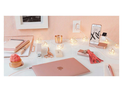 Belkin F8J183ttC00-APL Valet Charging Dock for iPhone and Apple Watch Series, Rose Gold