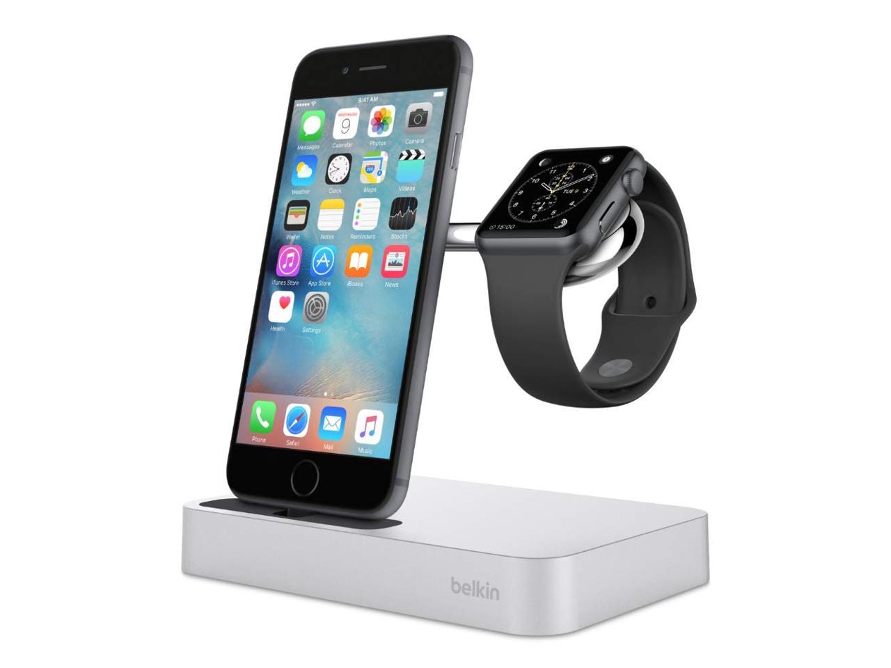Belkin F8J183ttC00-APL Valet Charging Dock for iPhone and Apple Watch Series, Rose Gold