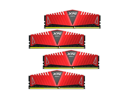 32GB AData XPG Z1 Series DDR4 3200MHz PC4-25600 CL16 Quad Channel Kit (4x8GB) Red Heatsinks