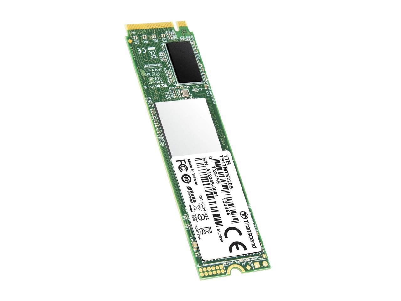 Transcend 220S 1 TB Solid State Drive - PCI Express (PCI Express 3.0 x4) - Internal - M.2 2280