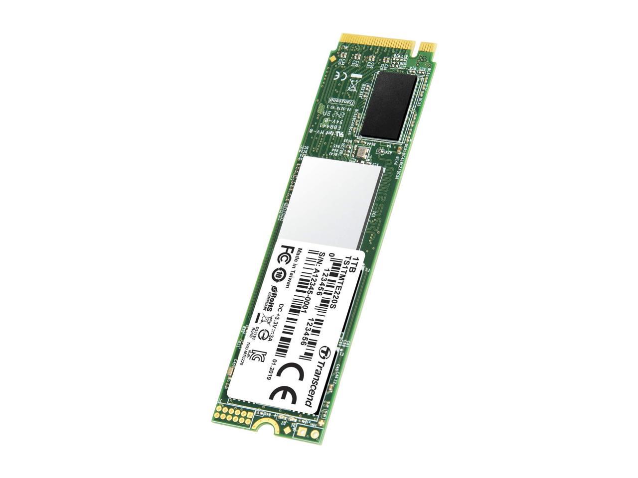Transcend 220S 1 TB Solid State Drive - PCI Express (PCI Express 3.0 x4) - Internal - M.2 2280