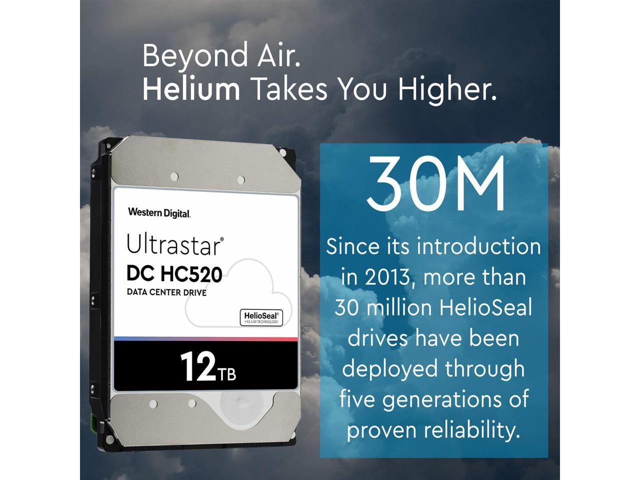 HGST 0F30144 12TB 12000GB 7200RPM SATA 512E ISE HE12