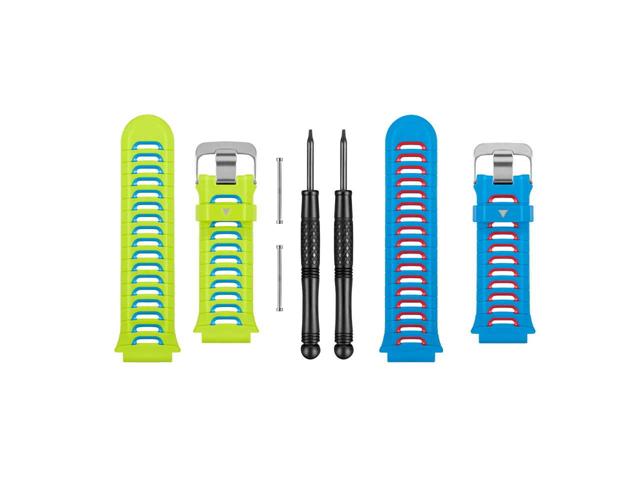 Garmin Accessory Band Kit Green Blue and Blue Red Wrist Bands for 920XT