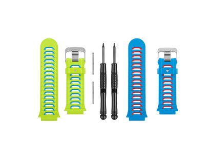 Garmin Accessory Band Kit Green Blue and Blue Red Wrist Bands for 920XT