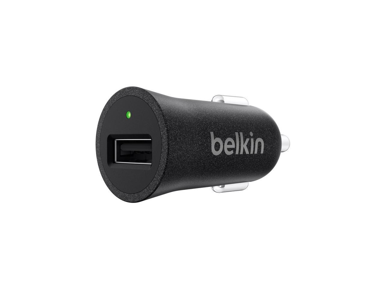 BELKIN F8M730BTBLK Black MIXIT Metallic 2.4A USB Car Charger
