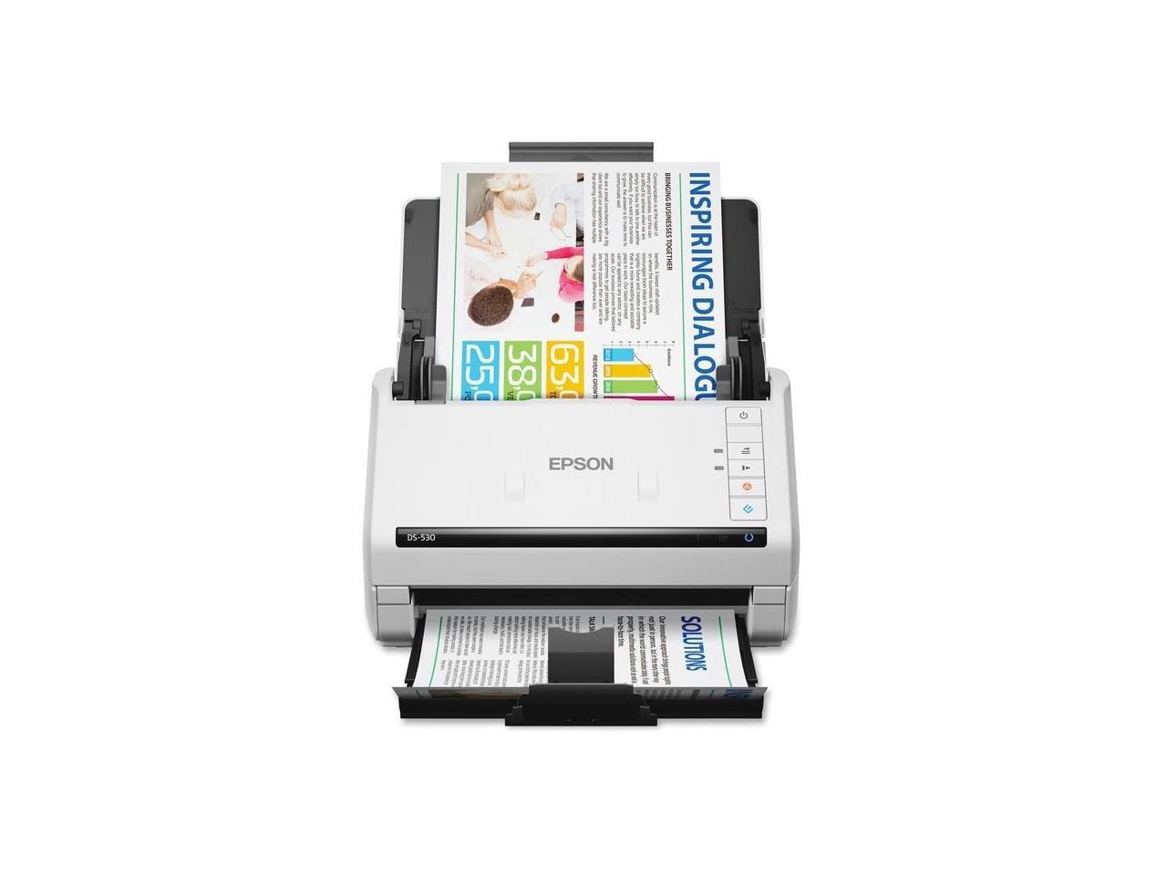 EPSON B11B236201 DS-530 - DOCUMENT SCANNER - DESKTOP - 35 PPM/70 IPM: 300 DPI BLACK & WHITE, COLO