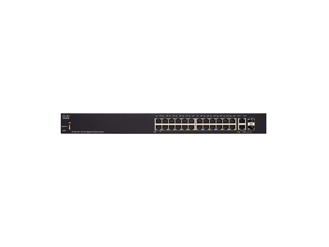 Cisco Small Business SG250-26P-K9 24-Port Gigabit Ethernet Switch
