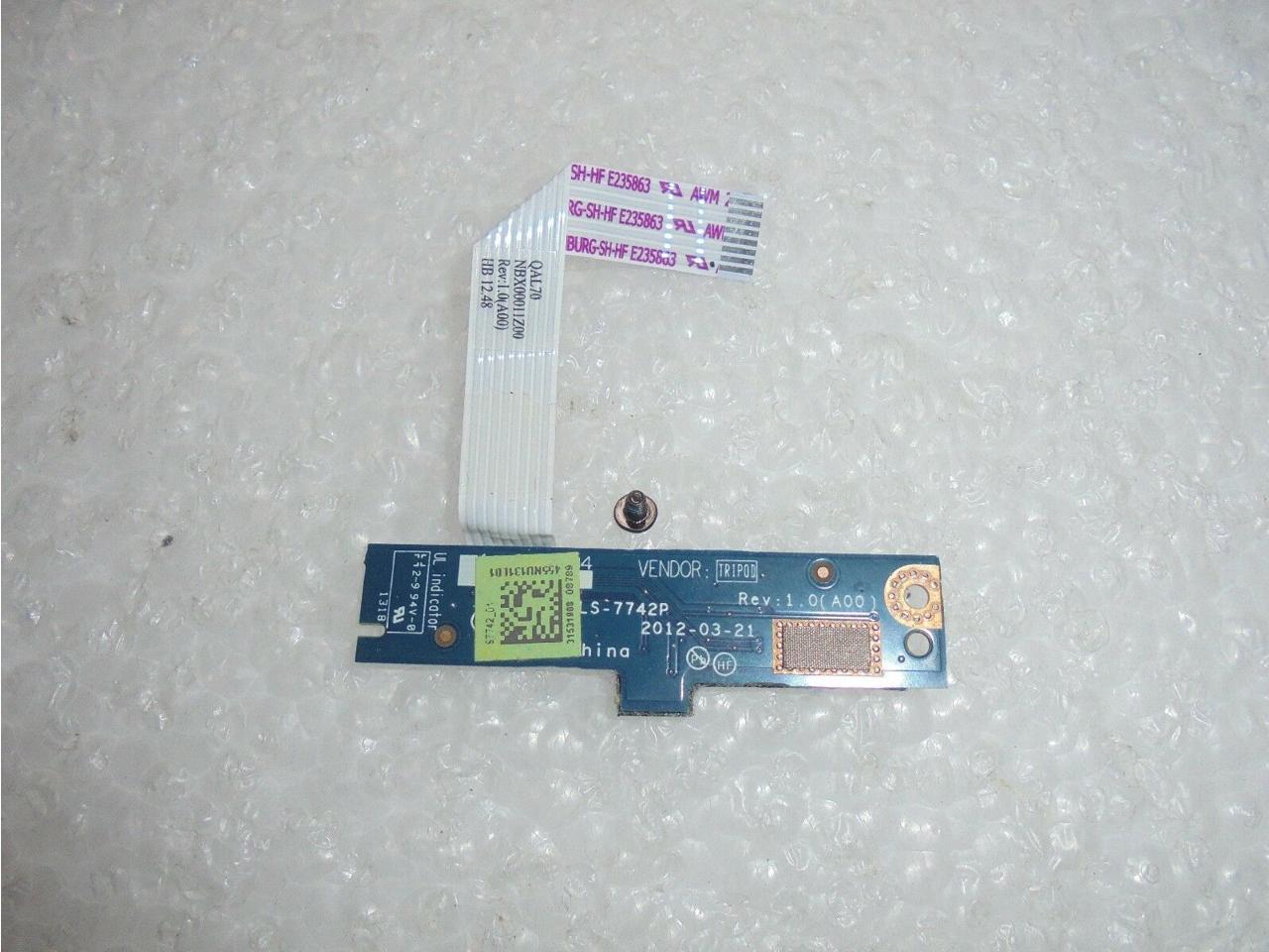 GENUINE DELL LATITUDE E6330 LED INDICATOR BOARD+CABLE BIA01 LS-7742P