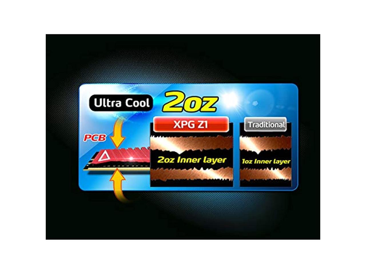 XPG Z1 DDR4 3000MHz (PC4 24000) 32GB (2x16GB) CL16-20-20 288-Pin Memory Modules Kit, Silver (AX4U3000716G16A-DSZ1)