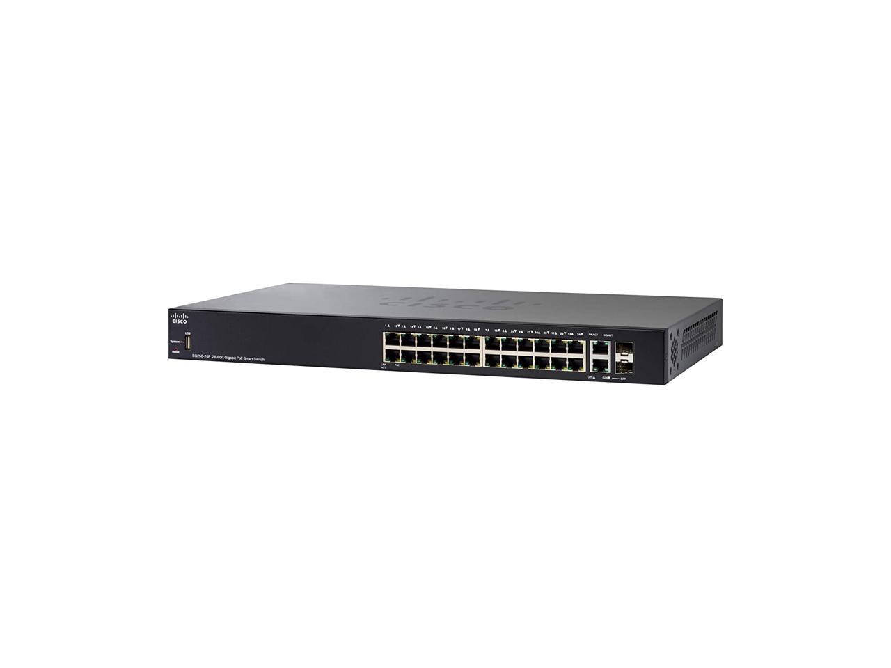 Cisco Small Business SG250-26P-K9 24-Port Gigabit Ethernet Switch