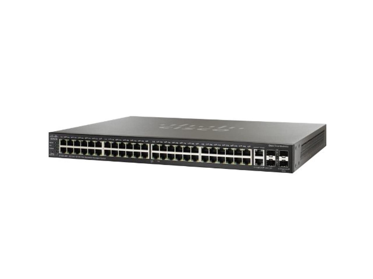 CISCO SYSTEMS SF500-48P-K9-NA 48 Port 10 100 POE Stackable Managed Switch