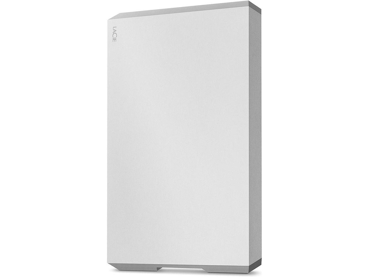 LaCie Mobile Drive 2TB External Hard Drive HDD – Moon Silver USB-C USB 3.0, for Mac and PC Computer Desktop Workstation Laptop (STHG2000400)