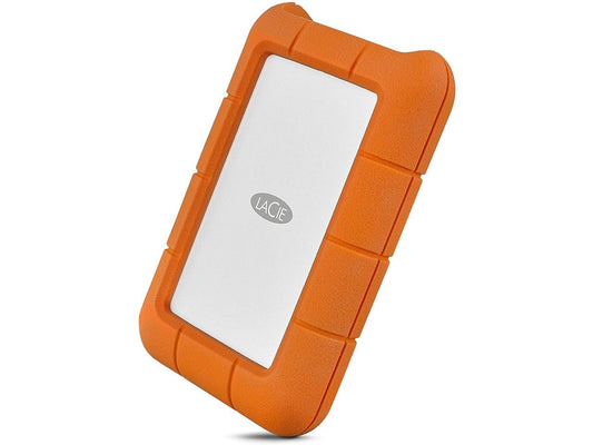 LaCie Rugged Thunderbolt USB-C 5TB External Hard Drive Portable HDD – USB 3.0 compatible, Drop Shock Dust Water Resistant, Mac and PC Computer Desktop Workstation Laptop, 1 Mo Adobe CC (STFS5000800)