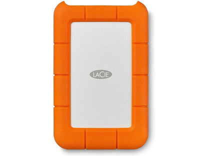 LaCie Rugged USB-C 4TB External Hard Drive Portable HDD – USB 3.0, Drop Shock Dust Rain Resistant Shuttle Drive, for Mac and PC Computer Desktop Workstation Laptop, 1 Month Adobe CC (STFR4000800)