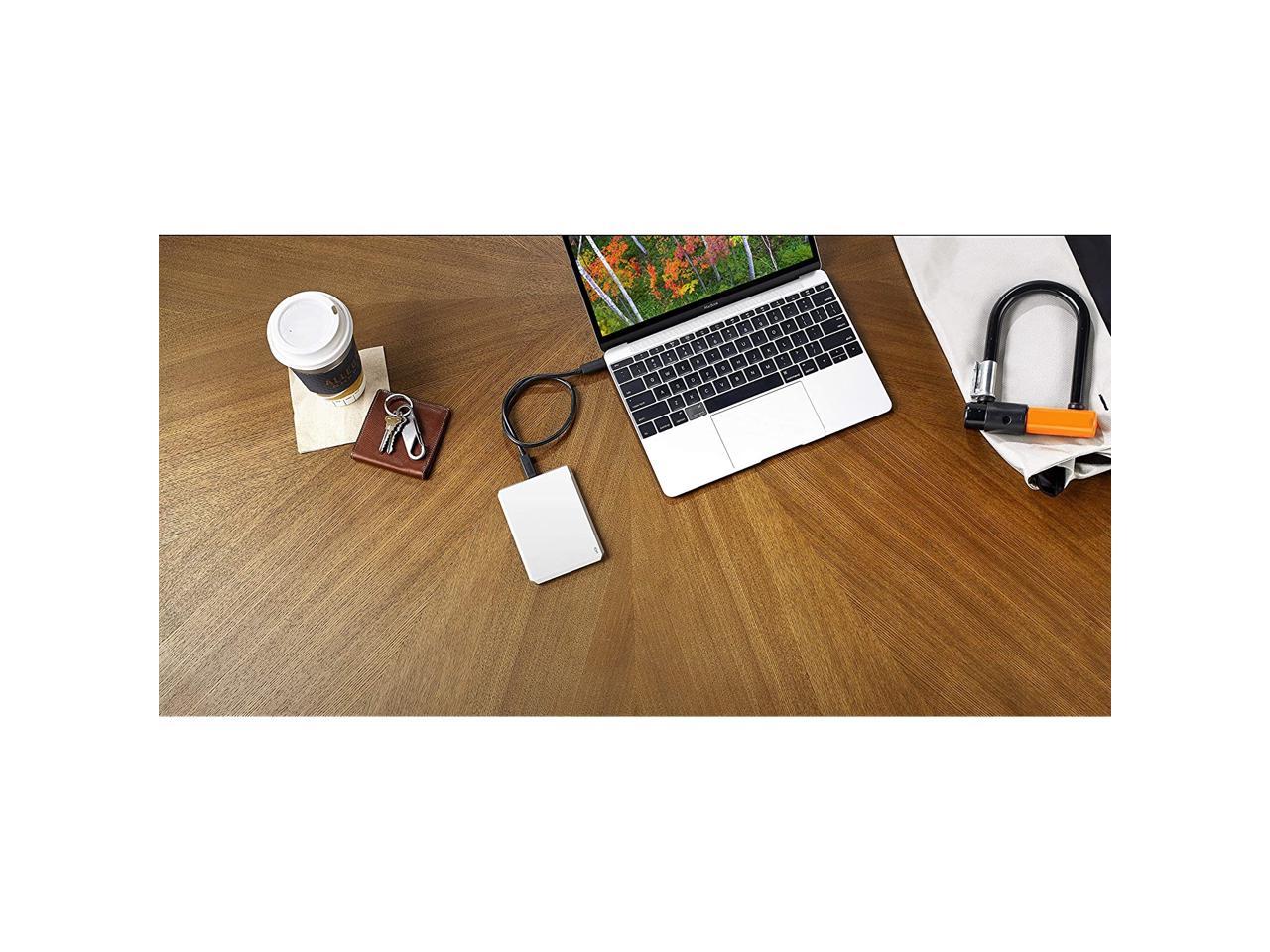 LaCie Mobile Drive 5TB External Hard Drive Portable HDD – Moon Silver USB-C USB 3.0, for Mac and PC Desktop, 1 Month Adobe CC (STHG5000400)