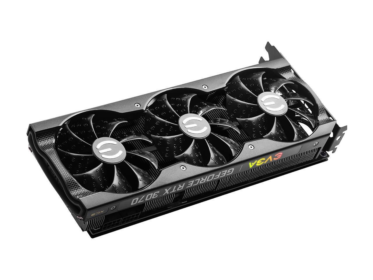 EVGA GeForce RTX 3070 XC3 Ultra Gaming, 08G-P5-3755-KL, 8GB GDDR6, iCX3 Cooling, ARGB LED, Metal Backplate, LHR