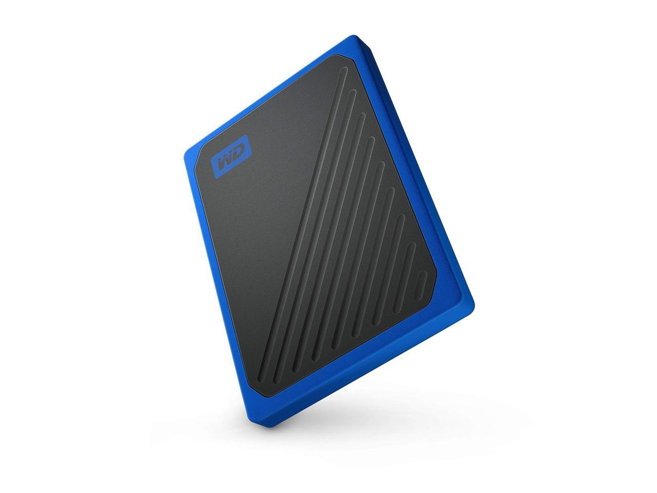 WD 500GB My Passport Go Cobalt SSD Portable External Storage - WDBY9Y5000ABT-WESN (Old model)