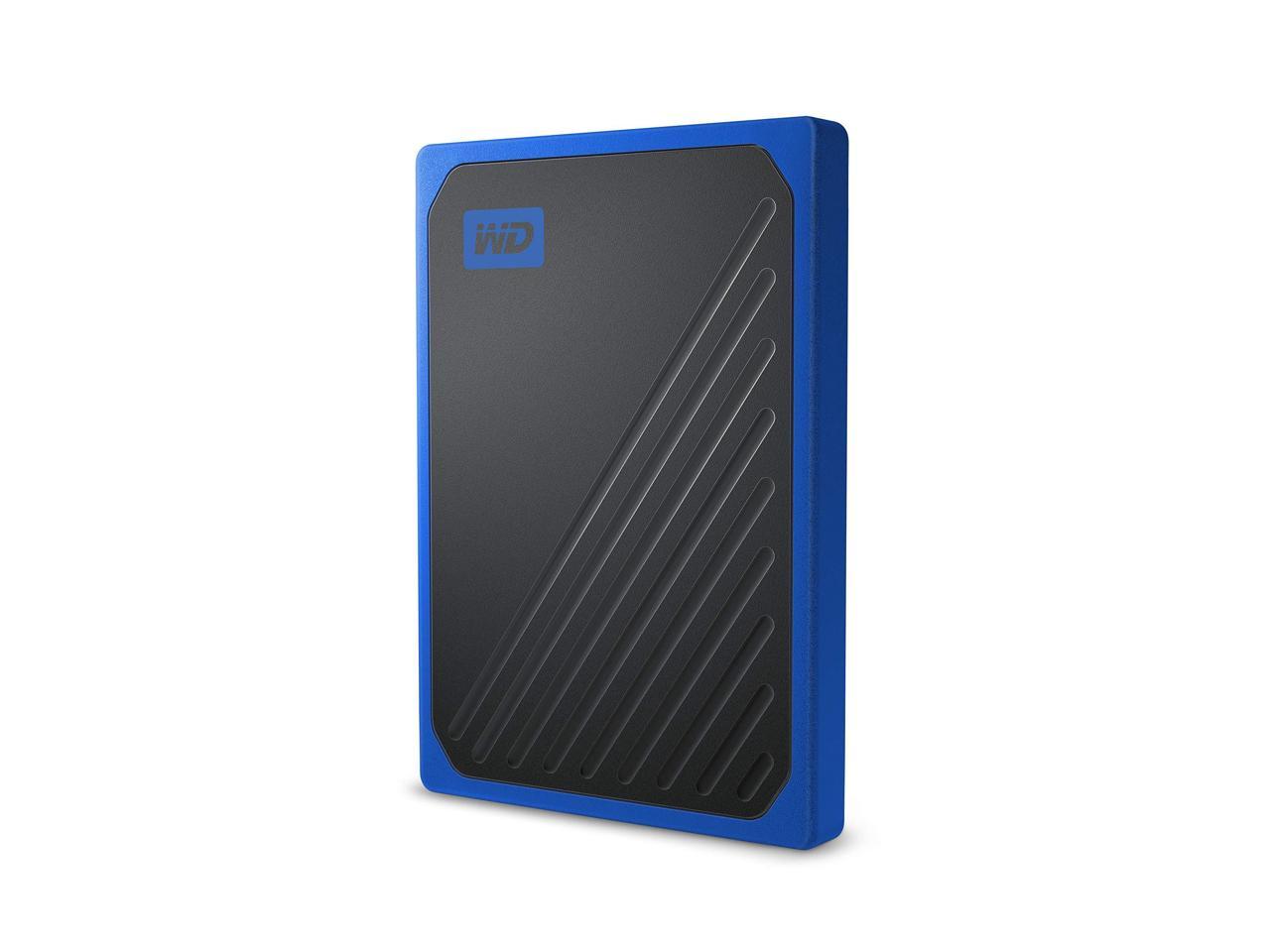 WD 500GB My Passport Go Cobalt SSD Portable External Storage - WDBY9Y5000ABT-WESN (Old model)