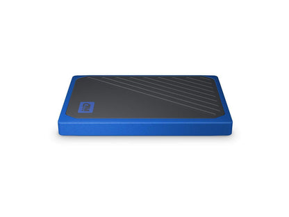 WD 500GB My Passport Go Cobalt SSD Portable External Storage - WDBY9Y5000ABT-WESN (Old model)
