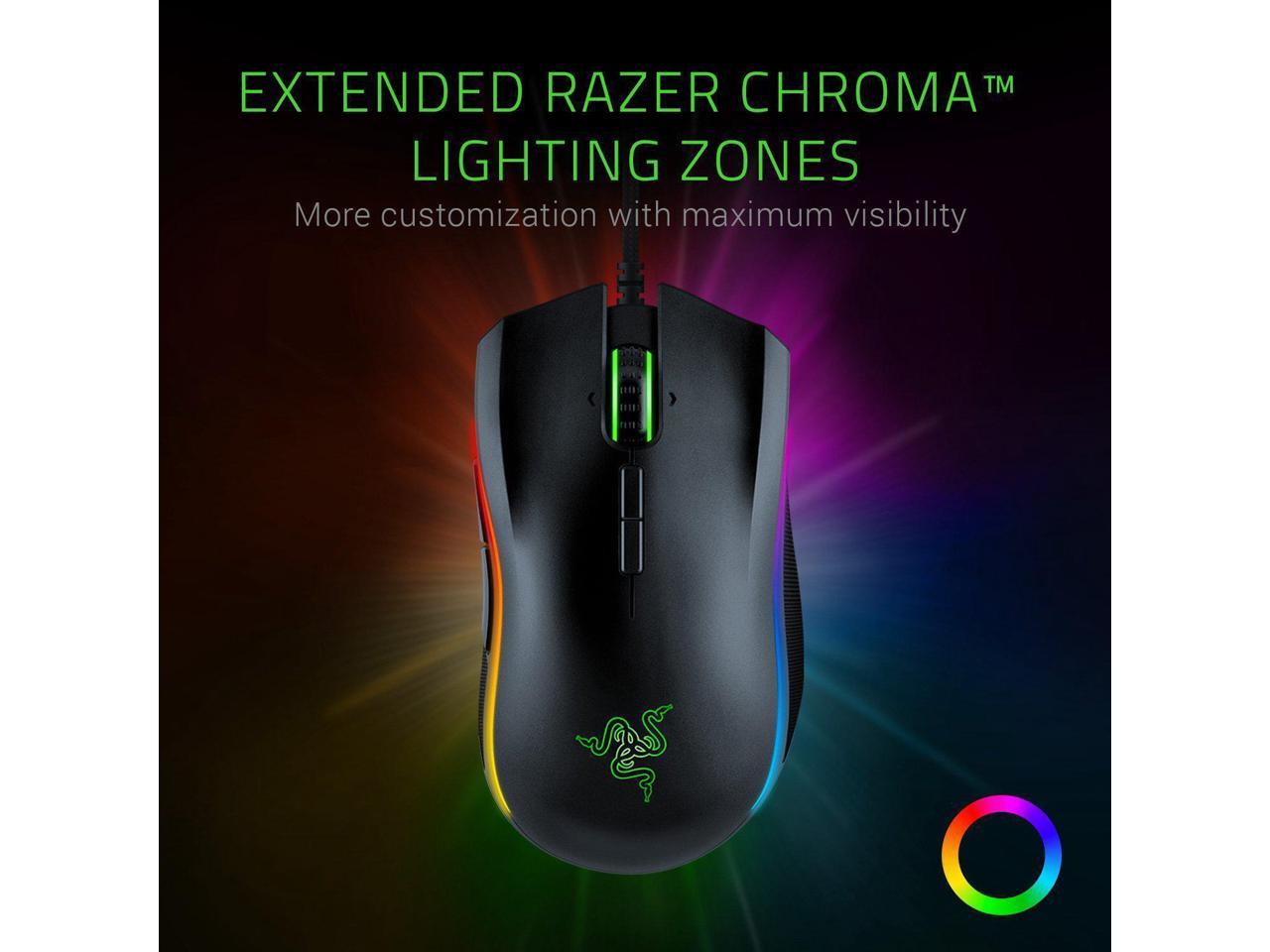 Razer Mamba Elite Advanced Ergonomics Gaming Mouse - 16,000 DPI Optical Sensor