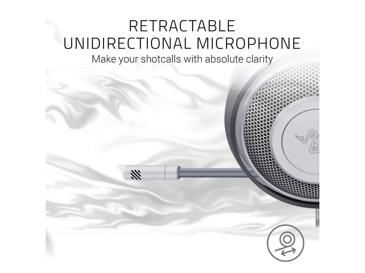 Razer Kraken Competitive Gaming Headset - Noise Cancelling Microphone - White