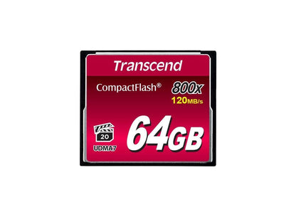 Transcend 64GB CompactFlash Memory Card 800x (TS64GCF800)