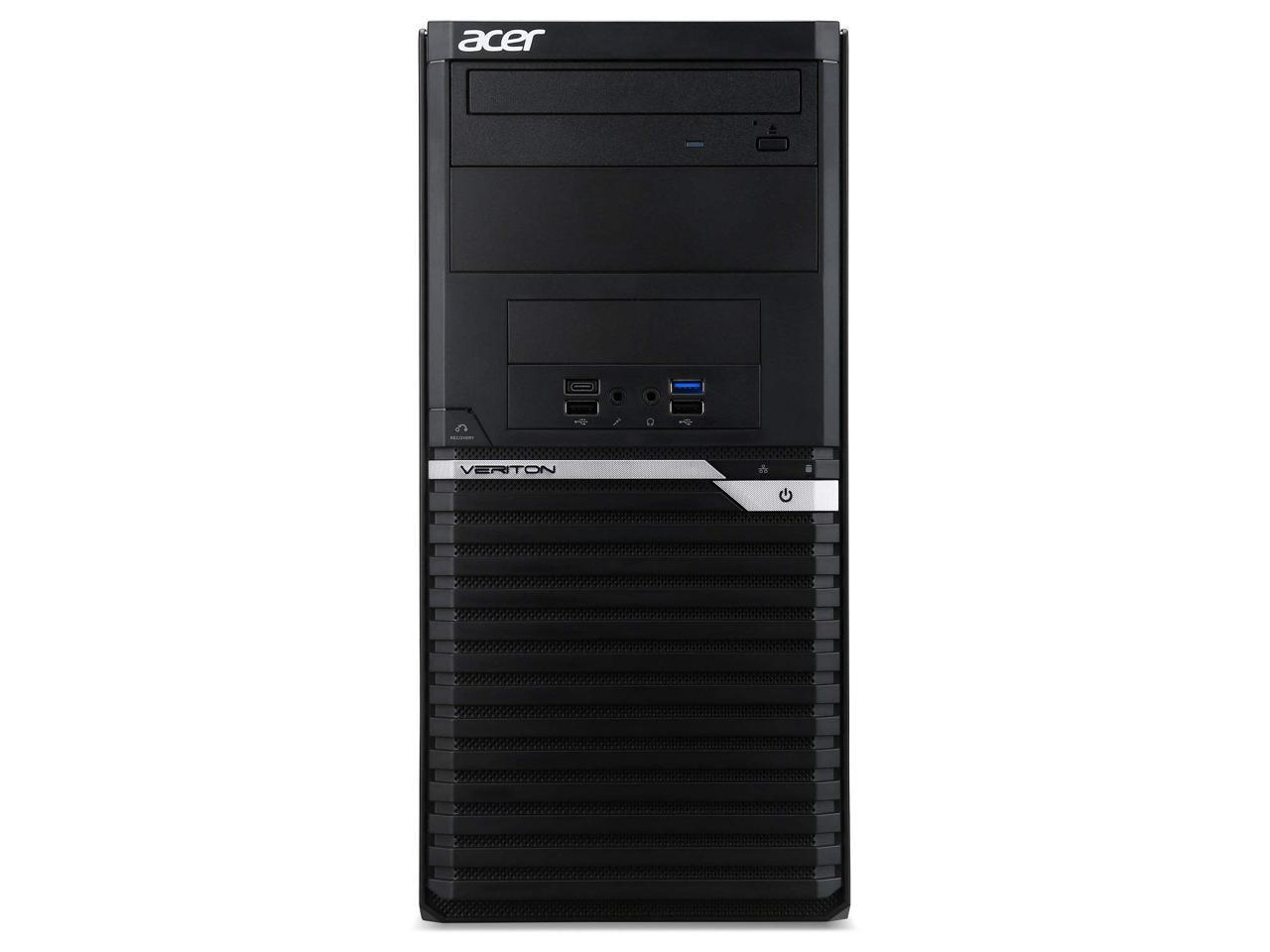 Acer Desktop Computer Veriton M VM4660G-I3810H1 Intel Core i3 8100 (3.60 GHz) 4 GB DDR4 500 GB HDD Intel UHD Graphics 630 64-bit Windows 10 Pro