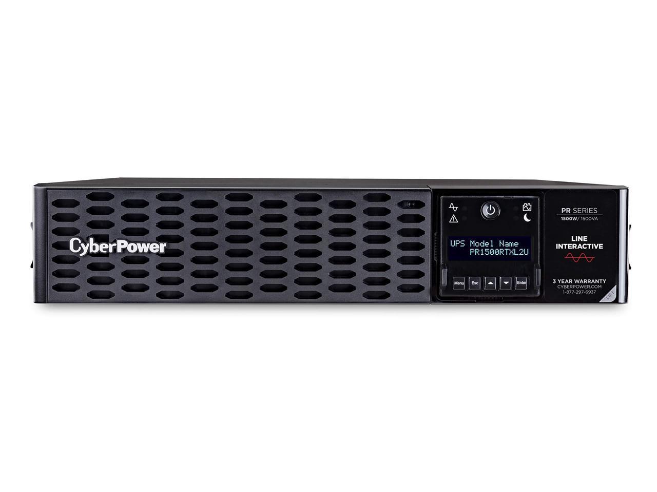 CyberPower Smart App Sinewave PR1500RTXL2UN 1.5KVA Tower/Rack Convertible UPS