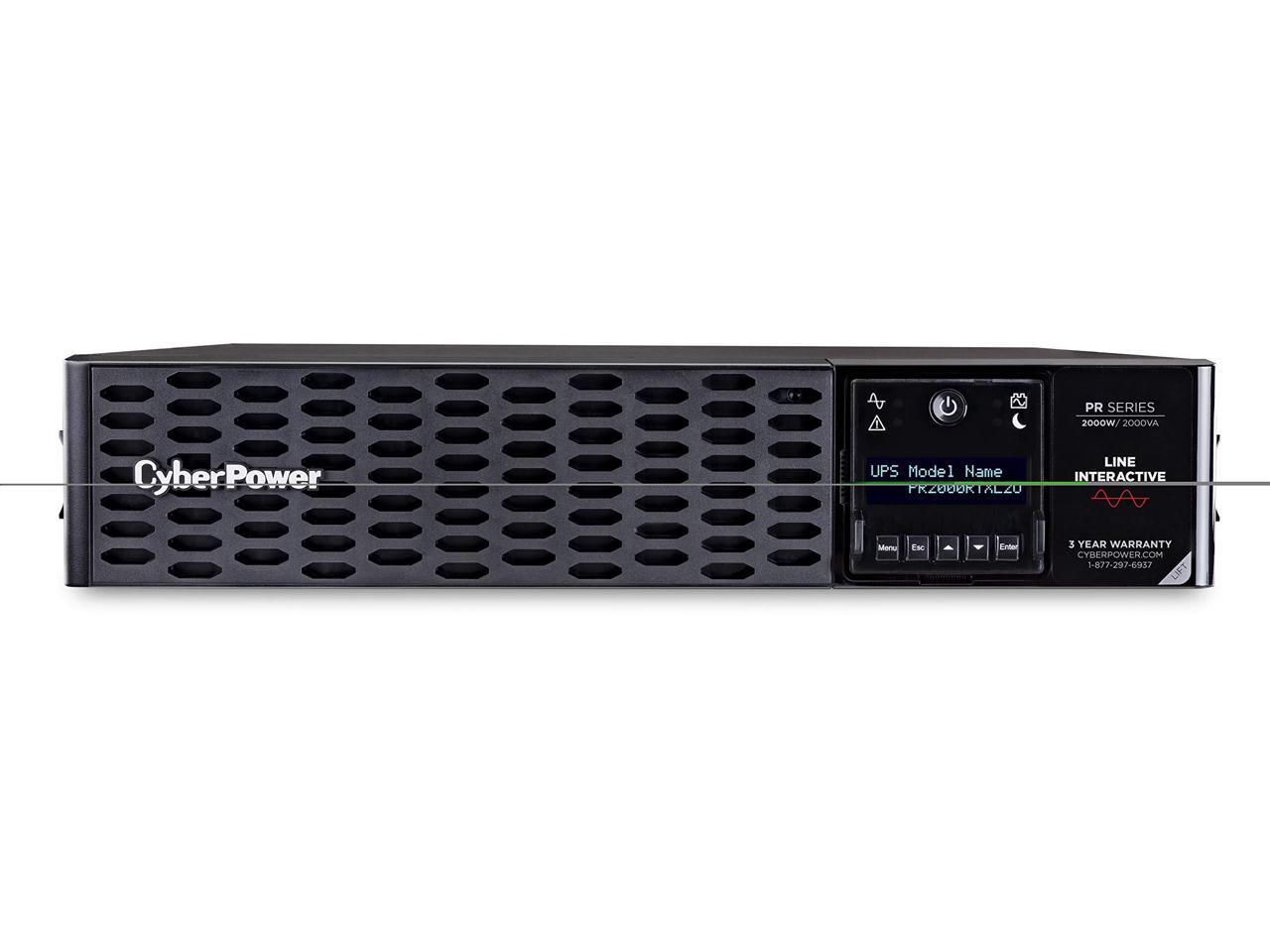 CyberPower Smart App Sinewave PR2000RTXL2UN 2KVA Tower/Rack Convertible UPS