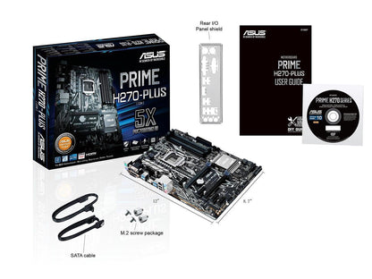 ASUS PRIME H270-PLUS/CSM LGA 1151 Intel H270 HDMI SATA 6Gb/s USB 3.1 ATX Motherboards - Intel