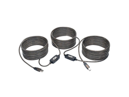 Tripp Lite USB 2.0 Hi-Speed Active Repeater Cable A/B M/M 480Mbps 50' 50ft