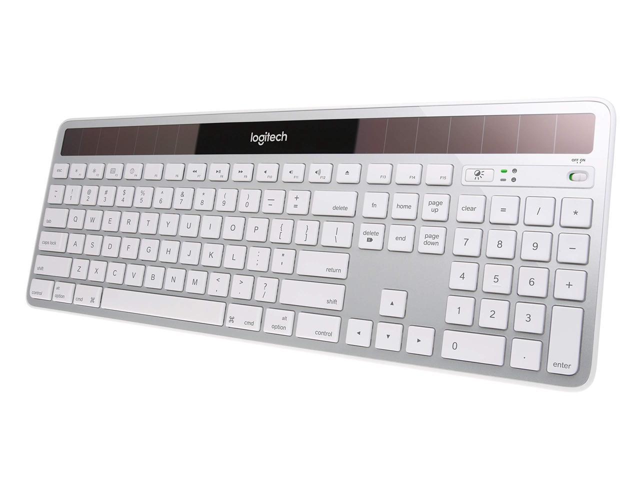 NEW Logitech 920-003472 K750 Thin Solar Wireless Keyboard KB for MAC SILVER