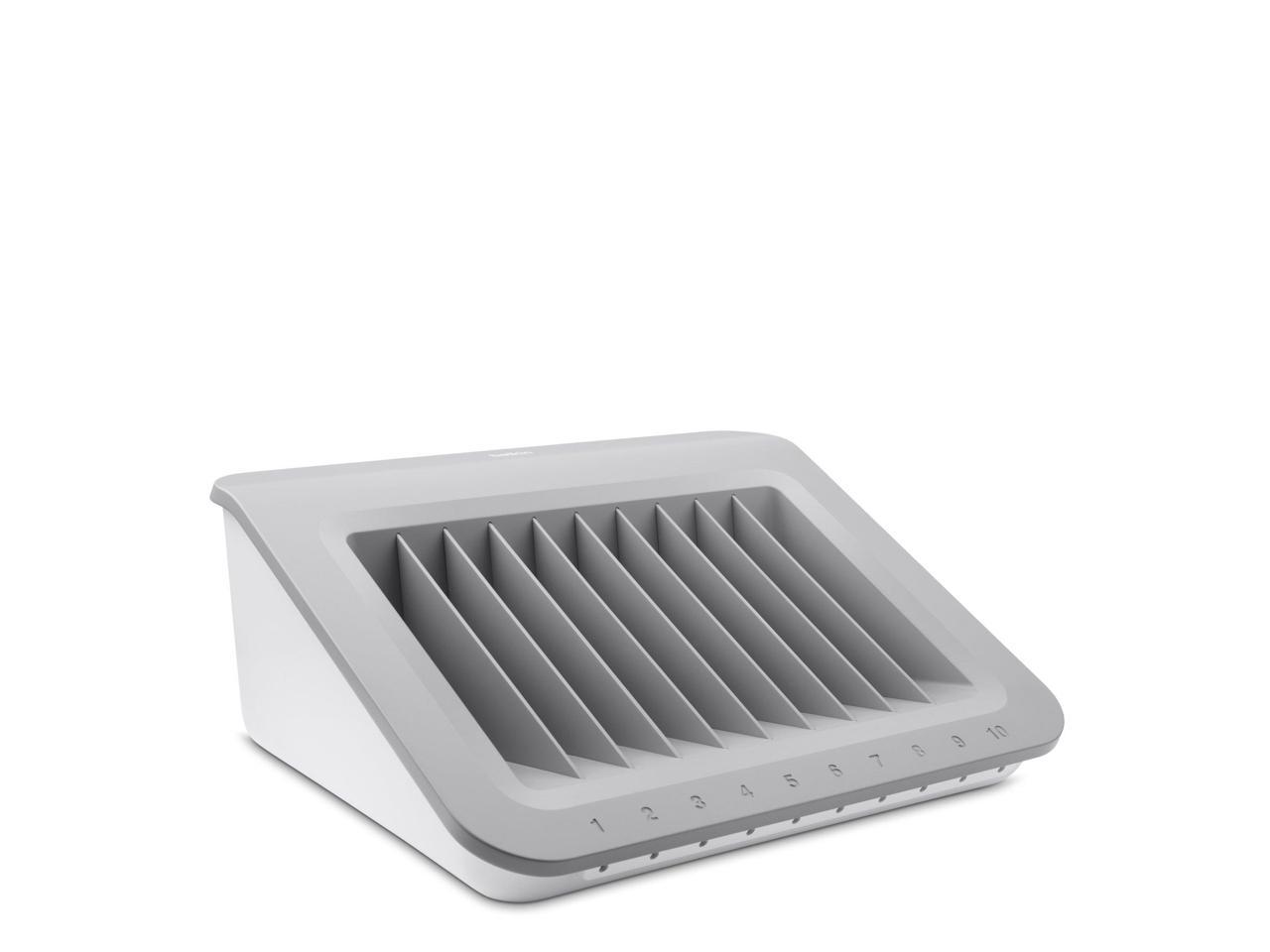 Belkin Store-and-Charge Station - Wired - Tablet PC, e-book Reader - Charging Capability - Gray,