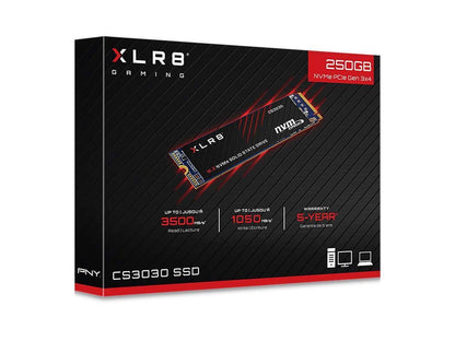PNY XLR8 CS3030 250GB M.2 Nvme Internal Solid State Drive (SSD) - M280CS3030-250-Rb