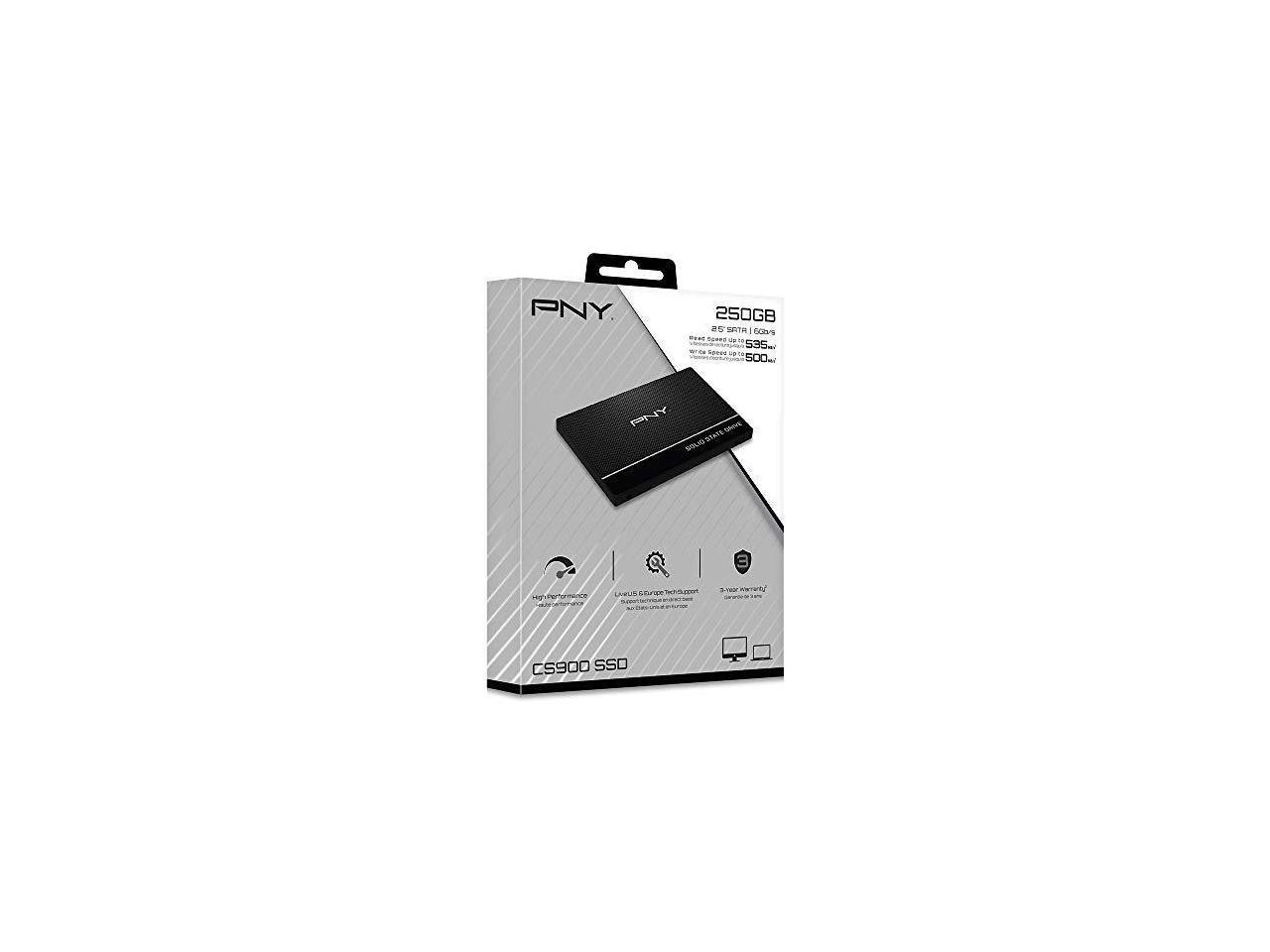 PNY CS900 250GB 2.5â€? SATA III Internal Solid State Drive (SSD) - (SSD7CS900-250-Rb)