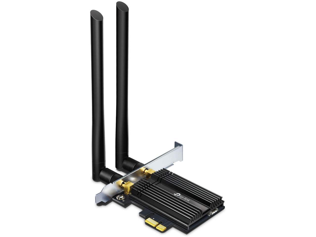 TP-Link WiFi 6 AX3000 PCIe WiFi Card for PC with Heat Sink (Archer TX50E), Bluetooth 5.0, 802.11AX Dual Band Wireless Adapter with MU-MIMO, Ultra-Low Latency