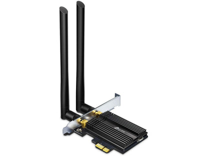 TP-Link WiFi 6 AX3000 PCIe WiFi Card for PC with Heat Sink (Archer TX50E), Bluetooth 5.0, 802.11AX Dual Band Wireless Adapter with MU-MIMO, Ultra-Low Latency