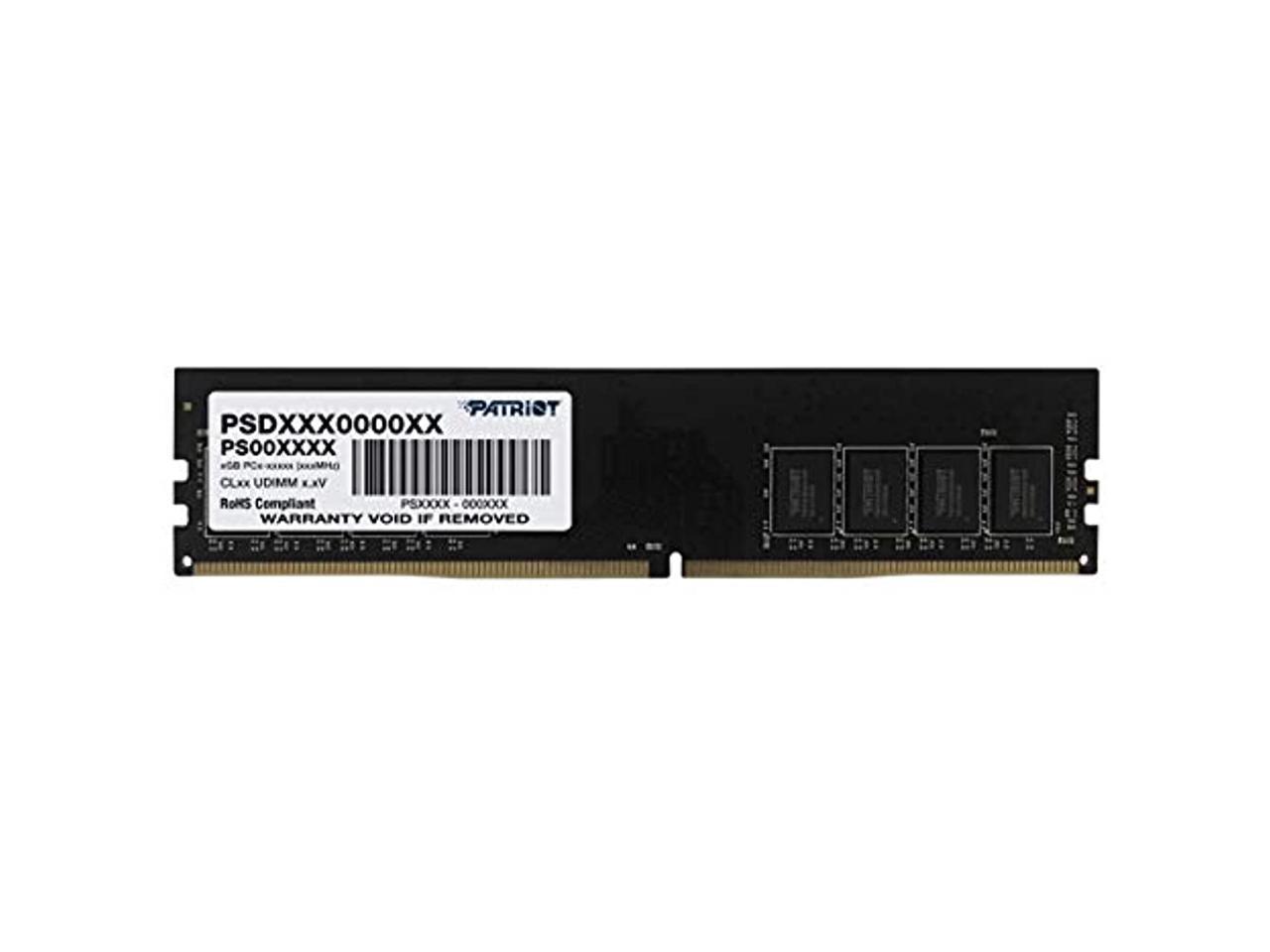 Patriot RAM Signature 4GB (1 x 4GB) 2400 MHz CL17 1.2v DDR4 RAM (PSD44G240041)