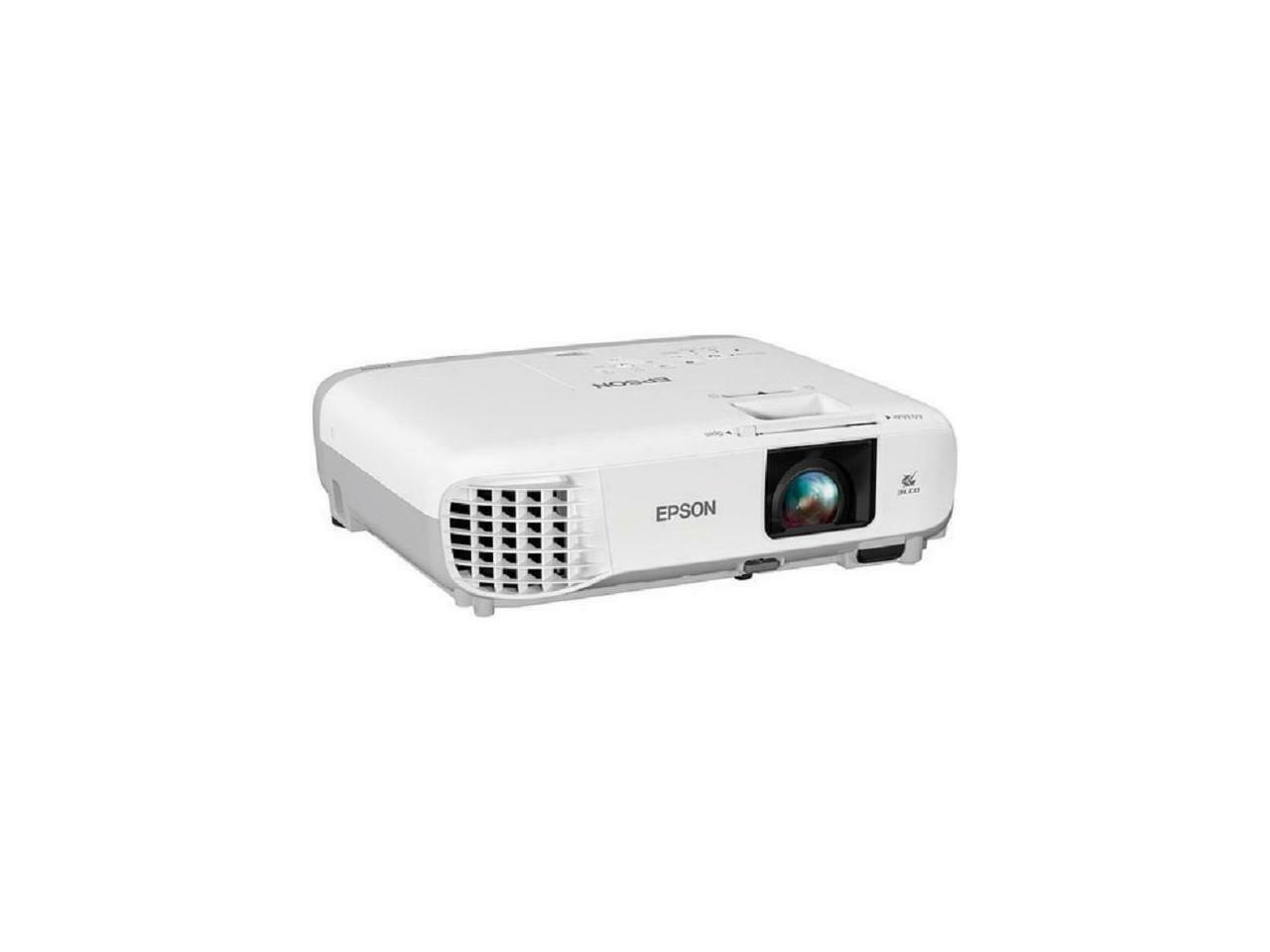 Epson PowerLite 109W WXGA 3LCS Widescreen Classroom Projector 4000 lumens, V11H861020