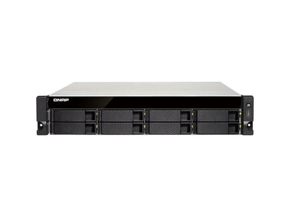 QNAP TS-863XU-RP-4G-US 2U 8-Bay AMD 64bit x86-based NAS iSCSI/IP-SAN, Quad Core 2.0GHz, 4GB RAM, 4 x 1GbE, 1 x 10GbE (10GBASE-T), Redundant PSU