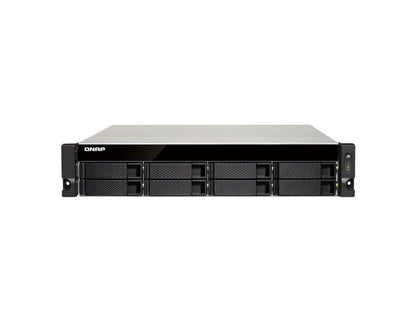 QNAP TS-863XU-RP-4G-US 2U 8-Bay AMD 64bit x86-based NAS iSCSI/IP-SAN, Quad Core 2.0GHz, 4GB RAM, 4 x 1GbE, 1 x 10GbE (10GBASE-T), Redundant PSU