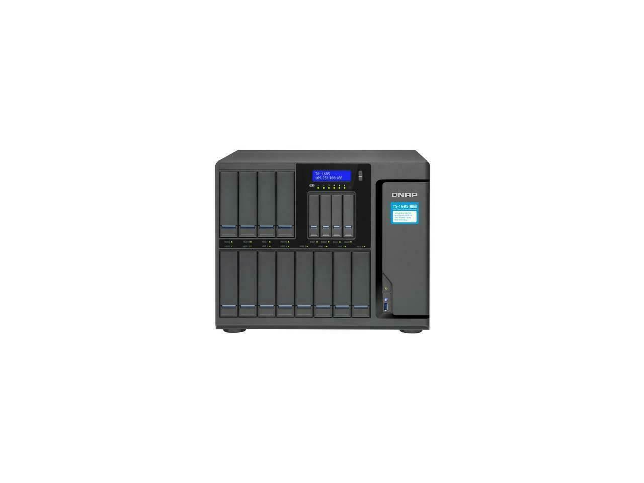 QNAP NAS TS-1685-D1531-16G-US Xeon D1531 16GB 12 x 3.5 2.5 SATA HDD SSD RTL