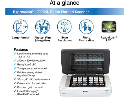 EPSON 12000XL-PH EXPRESSION 12000XL-PH PHOTO SCANNER W/ TRANSPARENCY UNIT